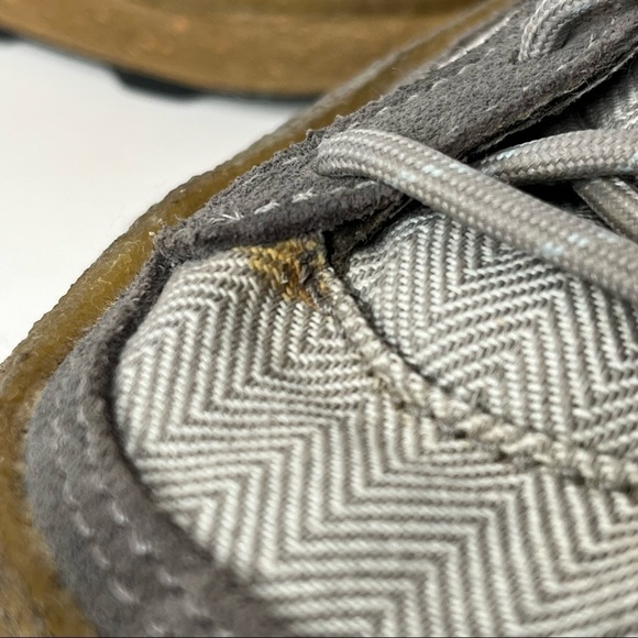 The North Face Hiking Shoes Leather Suede Upper Grey Blue Lace Up Low Cut Size 7 - Picture 12 of 13